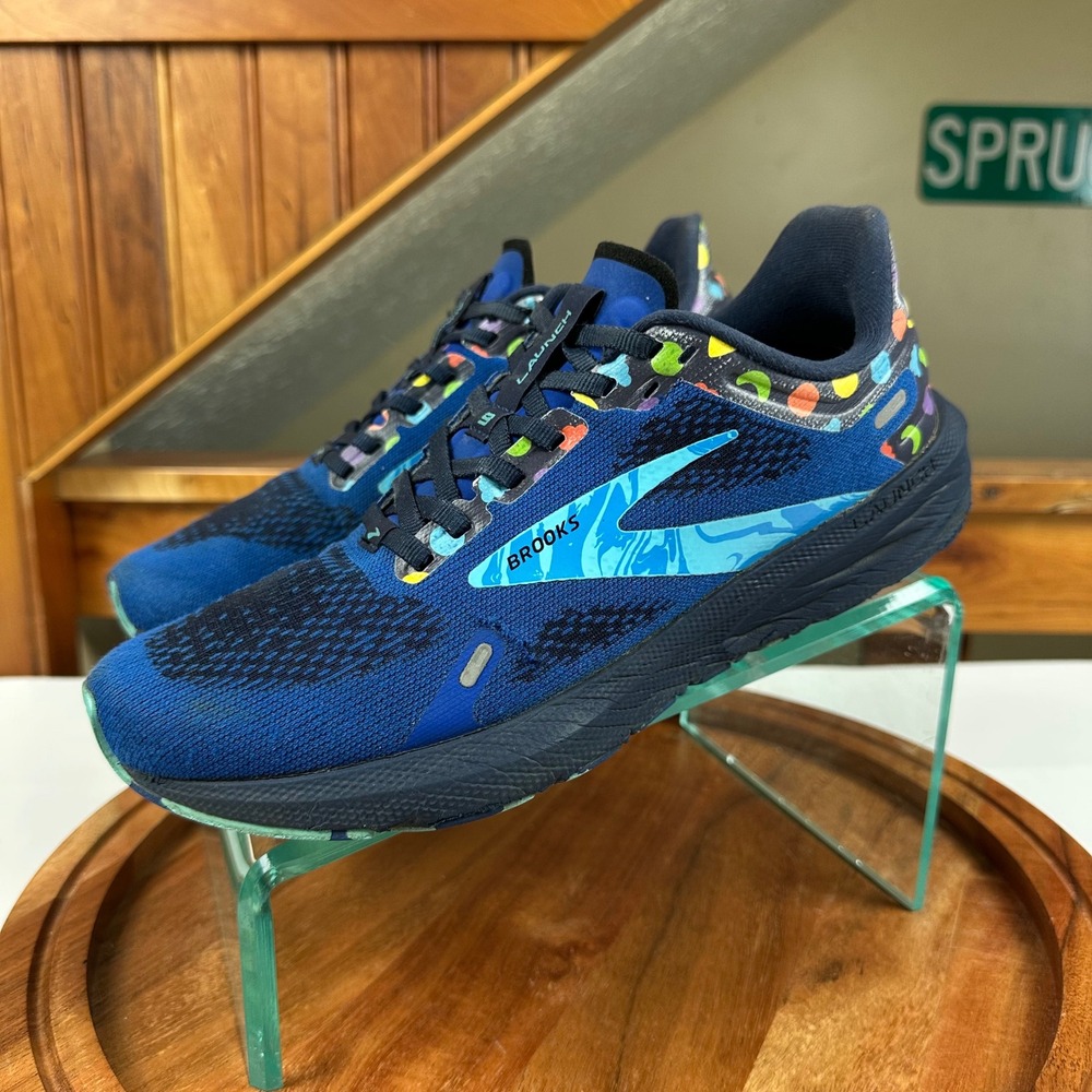Brooks Launch 9 Womens 8 Running Shoes Blue Bowl of Cereal Colorway Sneakers
